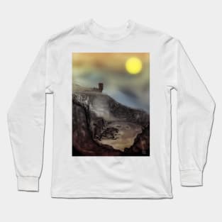 Crail: Scottish village digital illustration Long Sleeve T-Shirt